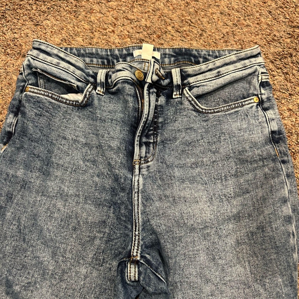 LC Lauren Conrad Super High Rise Straight Jeans